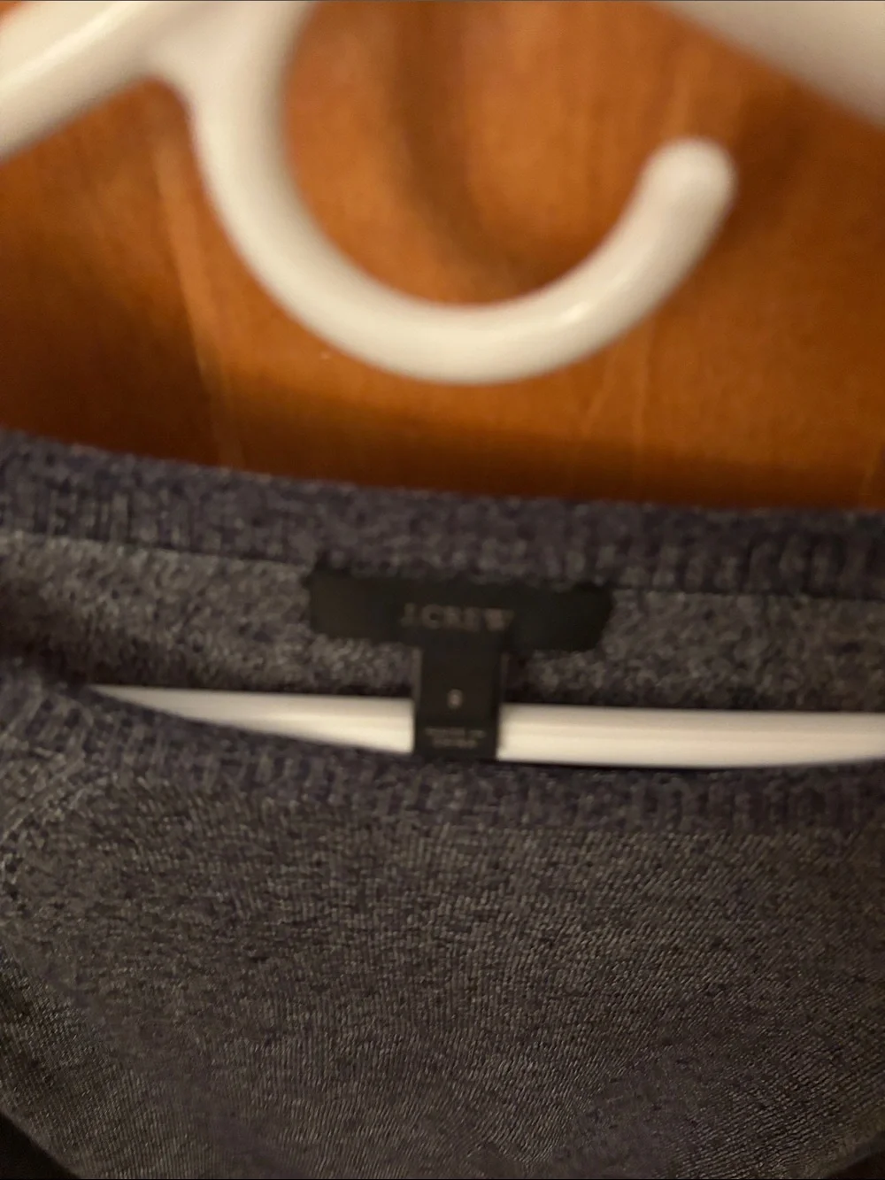 J. Crew Heathered Charcoal Crewneck Sweater